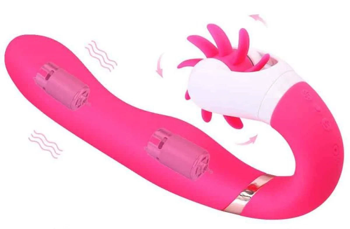 Roze vibrator van Teazers met pushbutton bediening