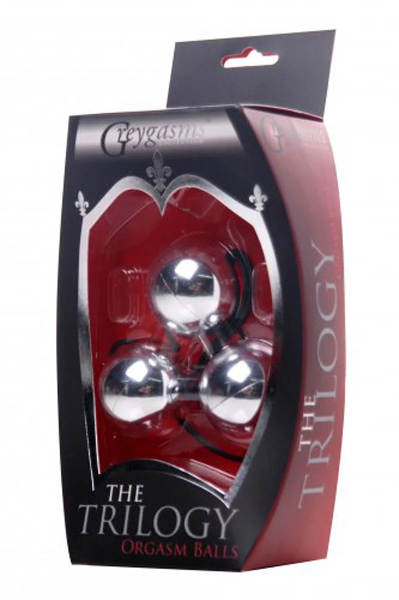Trilogy Orgasm Kegel Balls voor vaginaal en anaal gebruik, zilver en latexvrij
