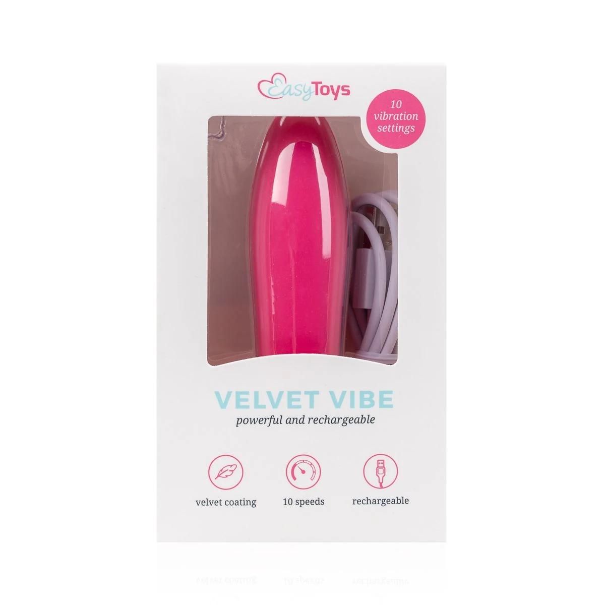 Velvet Vibe roze vibrator voor clitorisstimulatie