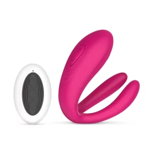Duo vibrator voor koppels op een rustige achtergrond