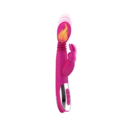 Toys Vibe roze stotende vibrator met verwarmingsfunctie en roterende stimulatie
